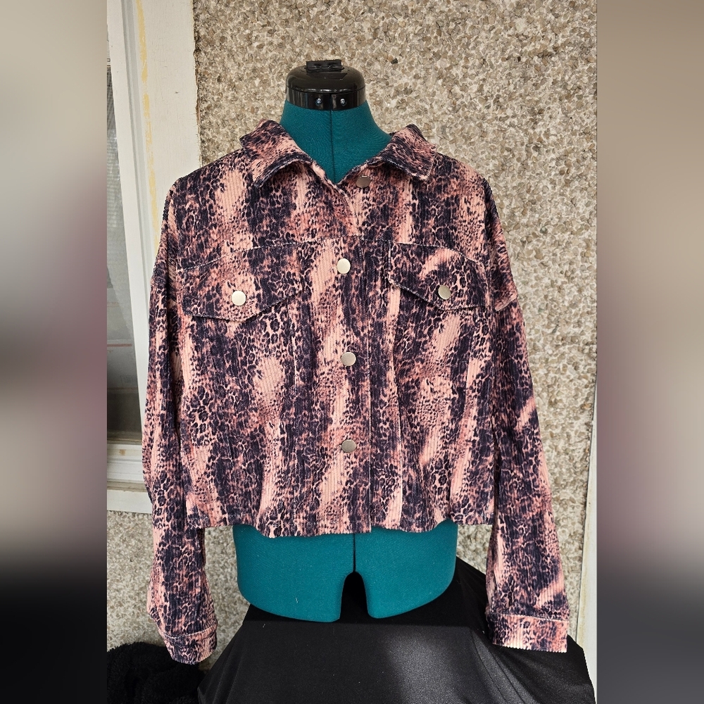 Savanna Jane Fringe Jacket | Small | Charcoal Blush